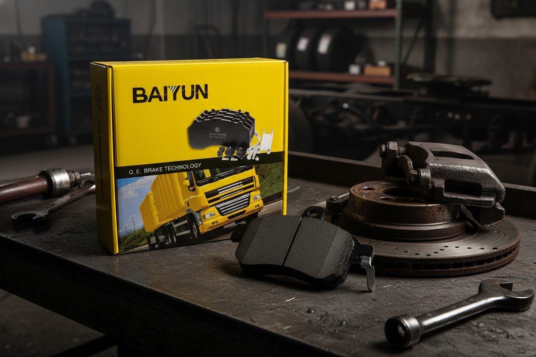 Оптовый поставщик индикаторов износа тормозных колодок - колодка BAIYUN Brake cp2223 с видимой механической пластинкой индикатора износа