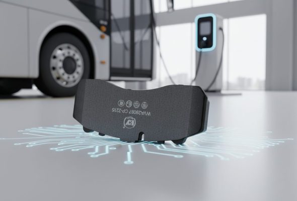 Close-up of low-dust corrosion-resistant brake pads for electric vehicles from a leading EV supplier in China.