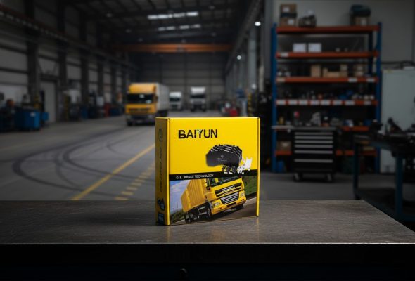 Brake pad break-in bedding procedure guide – BAIYUN Brake CP2223 and CP2203 brake pads ready for installation on a ventilated disc
