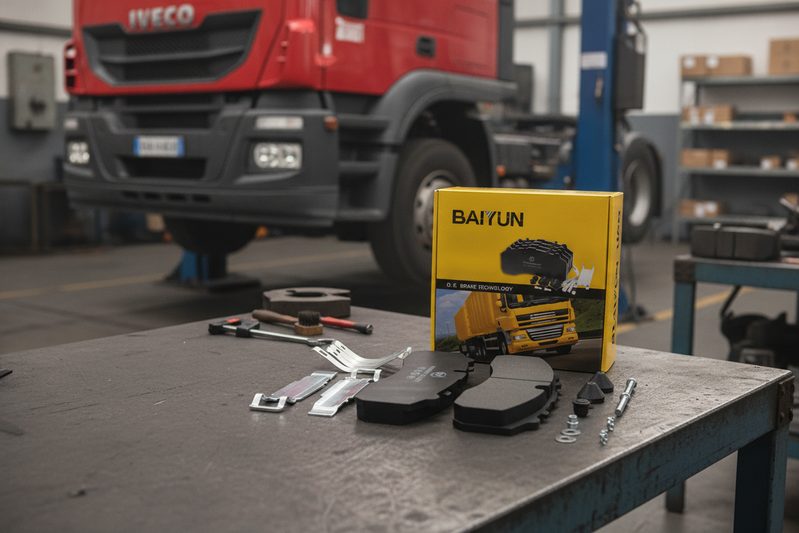 Коробка ремонтного комплекта тормозных колодок BAIYUN для грузовиков Iveco