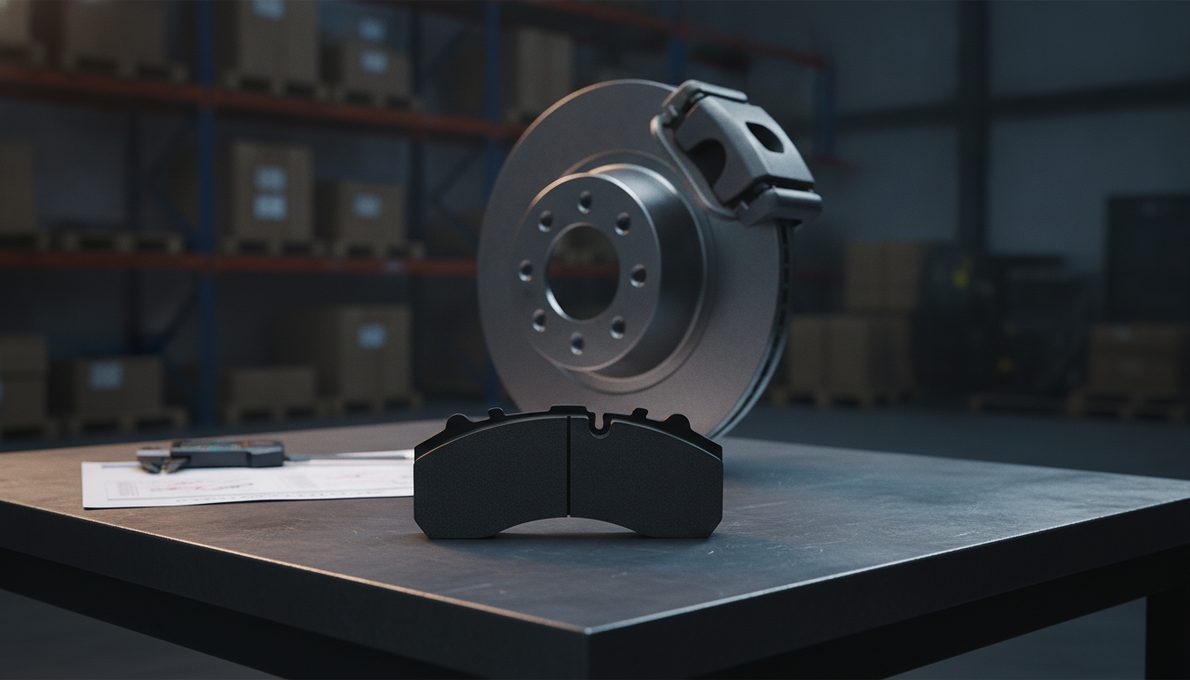 Чек-лист замены тормозных колодок Meritor на верстаке с грузовым суппортом и тяжелым диском