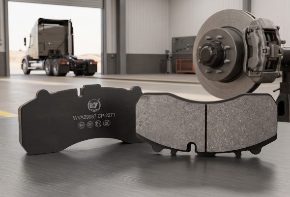 Best brake pad material heavy trucks semi-metallic commercial vehicle brake pads from BAIYUN Brake