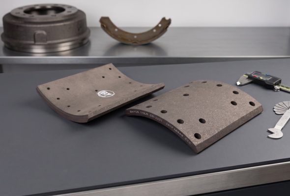 How to confirm brake lining dimensions before ordering - commercial vehicle brake lining sample