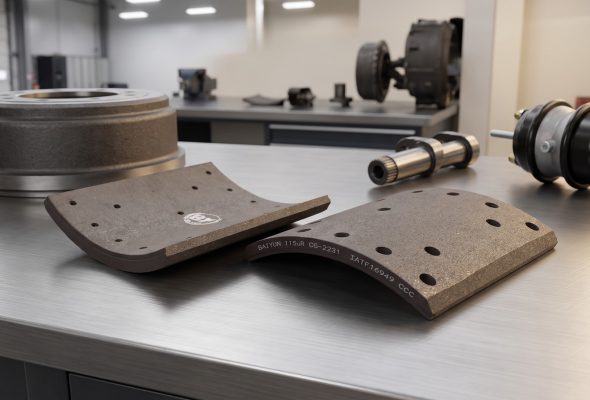 S-cam brake lining inspection guide for commercial vehicle brake shoes and linings
