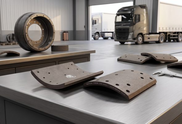 Commercial truck brake lining supplier verification guide with BAIYUN Brake product sample